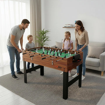 4FT 3-in-1 Games Foosball Soccer Hockey Pool Table - 0