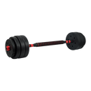 40kg Adjustable Rubber Dumbbell Set Barbell Home GYM Exercise Weights-4