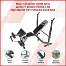 Multi Station Home Gym Weight Bench Press Leg Equipment Set Fitness Exercise-3