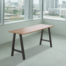 2x Rustic Dining Table Legs Steel Industrial Vintage 71cm - Black-2