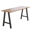 2x Rustic Dining Table Legs Steel Industrial Vintage 71cm - Black-4