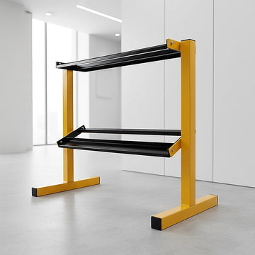2 Tier Dumbbell Rack for Dumbbell Weights Storage - 0