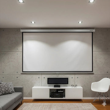 100 Inch 16:9 Manual Pull Down Outdoor Projector Projection Screen Theater Movie - 0