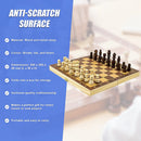 Chess Board Games Folding Large Chess Wooden Chessboard Set Wood Toy Gift-11