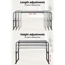 Overbed Table Work Laptop Desk with Wheels-8