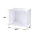 White Cube DIY Shoe Cabinet Rack Storage Portable Stackable Organiser Stand-5