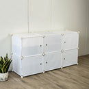 White Cube DIY Shoe Cabinet Rack Storage Portable Stackable Organiser Stand-2