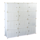 White Cube DIY Shoe Cabinet Rack Storage Portable Stackable Organiser Stand-1