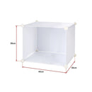 White Cube DIY Shoe Cabinet Rack Storage Portable Stackable Organiser Stand-5