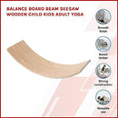 Balance Board Beam Seesaw Wooden Child Kids Adult Yoga-5