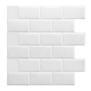 Tiles 3D Peel and Stick Wall Tile Subway White (30 x 30cm x 10 sheets)-1
