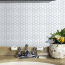 Tiles 3D Peel and Stick Wall Tile Hexagon White (30cm x 30cm x 10 sheets)-2