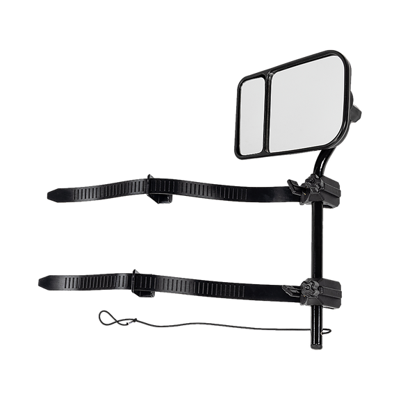 2x Towing Mirrors Pair Clip on Multi Fit Clamp On Towing Caravan 4X4 Trailer