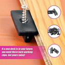 100 Composite Decking Hidden Fixing Fasteners Plastic T Clips & Screws-10