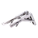 2x 10" Stainless Steel Folding Table Bracket Shelf Bench 50kg Load Heavy Duty-1
