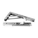 2x 10" Stainless Steel Folding Table Bracket Shelf Bench 50kg Load Heavy Duty-4