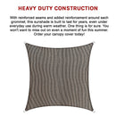 Rectangle Sun Shade Sail Fabric Garden Patio Pool Awning Canopy Cover Coffee-10