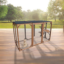 180cm Large Cat Enclosure Wooden Outdoor Cage with 3 Platforms-3