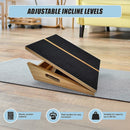 Wooden Slant Exercise Board With Adjustable Incline And Non-Slip Surface-8