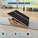 Wooden Slant Exercise Board With Adjustable Incline And Non-Slip Surface-9