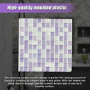 Tiles 3D Peel and Stick Wall Tile Crystal Mosaic 10 Sheets-6