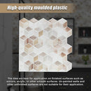 Tiles 3D Peel and Stick Wall Tile Shell Mosaic 10 Sheets-6