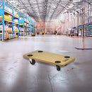 200kg Heavy Duty Hand Dolly Furniture Wooden Trolley Cart Moving Platform Mover-2