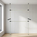 Heavy Duty Adjust Clothes Rail Storage Garment Shelf Hanging Display Stand Rack-2