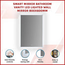Smart Mirror Bathroom Vanity LED Lighted Wall Mirror 800x600mm-3