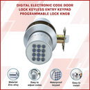Digital Electronic Code Door Lock Keyless Entry Keypad Programmable Lock Knob-3