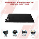 Folding Black Exercise Mat – Gymnastics, Martial Arts, Yoga, Karate & Judo Training-3