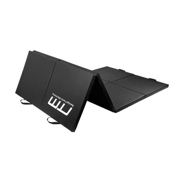 Folding Black Exercise Mat – Gymnastics, Martial Arts, Yoga, Karate & Judo Training