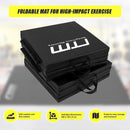 Folding Black Exercise Mat – Gymnastics, Martial Arts, Yoga, Karate & Judo Training-10