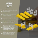 1000x Tile Leveling System Clips Levelling Spacer Tiling Tool Floor Wall-11