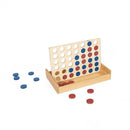 Wooden 4 in a Row Game Classic Family Board Game Educational Toy for Kids & Children-1