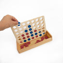 Wooden 4 in a Row Game Classic Family Board Game Educational Toy for Kids & Children-2