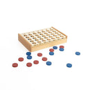 Wooden 4 in a Row Game Classic Family Board Game Educational Toy for Kids & Children-6