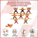 Balancing Stacking Blocks Educational Balance Wooden Acrobatic Toys Game-3