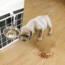 Wall Mounted Dog Bowl Adjustable Height Pet Feeder-2