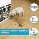 Wall Mounted Dog Bowl Adjustable Height Pet Feeder-7