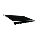 Outdoor Folding Arm Awning Retractable Sunshade Canopy Black 5.0m x 2.5m-1