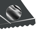 Outdoor Folding Arm Awning Retractable Sunshade Canopy Grey 4.0m x 3.0m-6