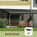 Outdoor Folding Arm Awning Retractable Sunshade Canopy Grey 5.0m x 3.0m-6