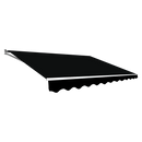 Outdoor Folding Arm Awning Retractable Sunshade Canopy Black 5.0m x 3.0m-1