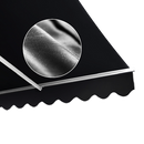 Outdoor Folding Arm Awning Retractable Sunshade Canopy Black 5.0m x 3.0m-9
