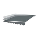 Motorised Outdoor Folding Arm Awning Retractable Sunshade Canopy Grey 5.0m x 2.5m-6