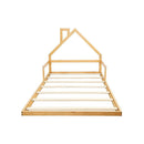 Pine Wood Floor Bed House Frame for Kids and Toddlers-8