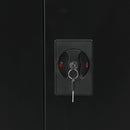 Two-Door Metal Cabinet Shelf Storage for Home Office Gym-9