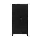 Two-Door Metal Cabinet Shelf Storage for Home Office Gym-1