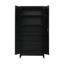 Two-Door Metal Cabinet Shelf Storage for Home Office Gym-9